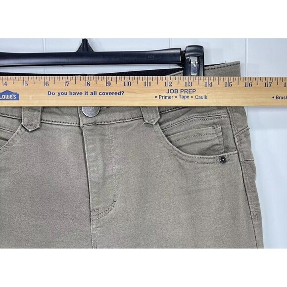 Democracy Ab Solution Jeans Womens 8 (31x26.5) Tan Tummy Control Skinny Ankle - Picture 7 of 9